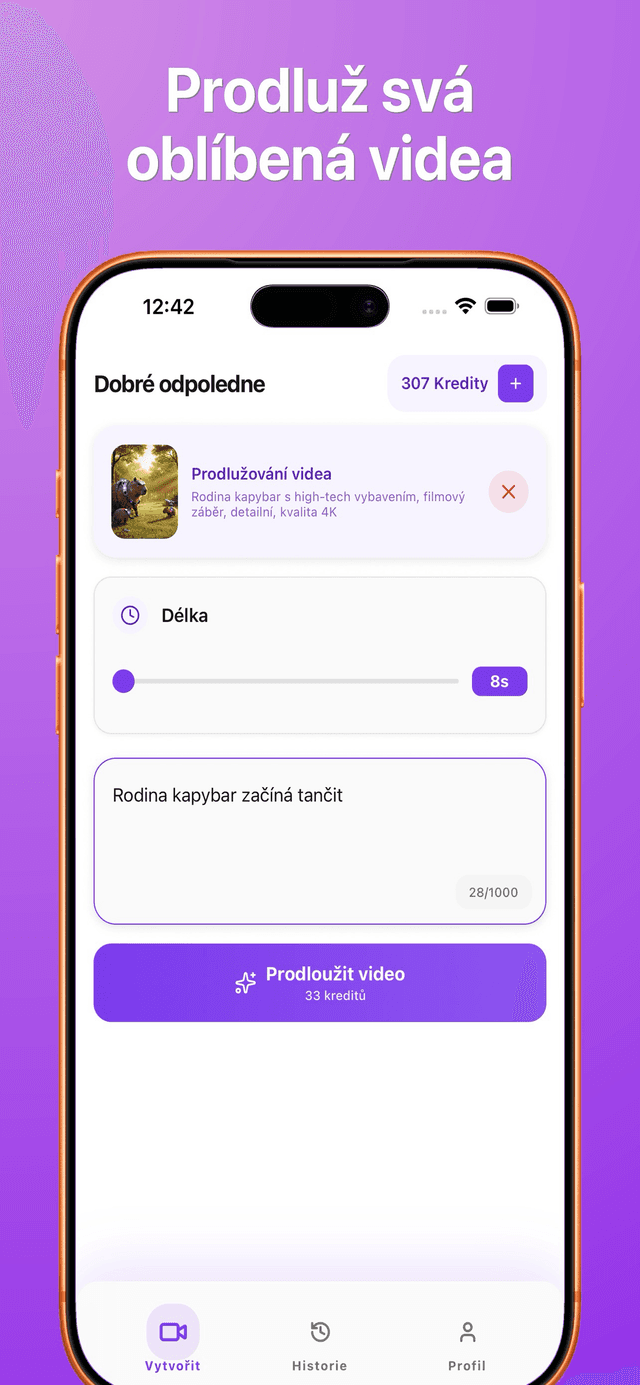 Snímek obrazovky aplikace Bonega AI 3
