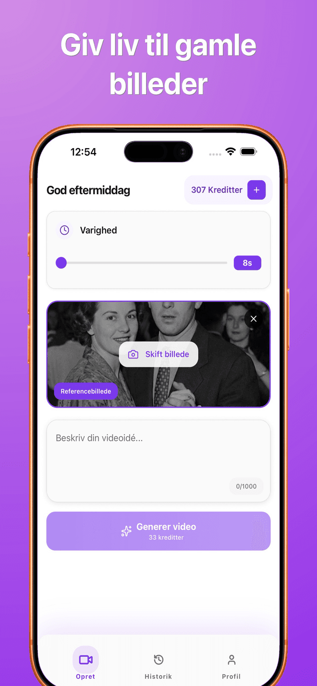 Skærmbillede af Bonega AI-appen 2