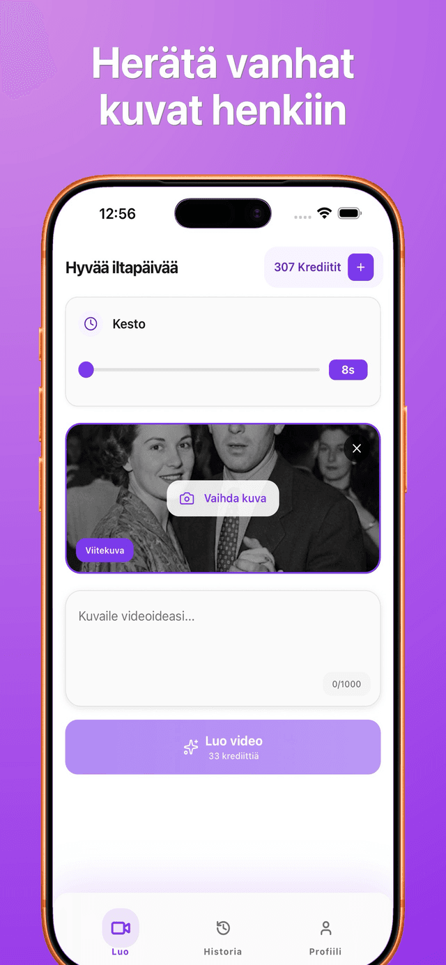 Kuvakaappaus Bonega AI -sovelluksesta 2