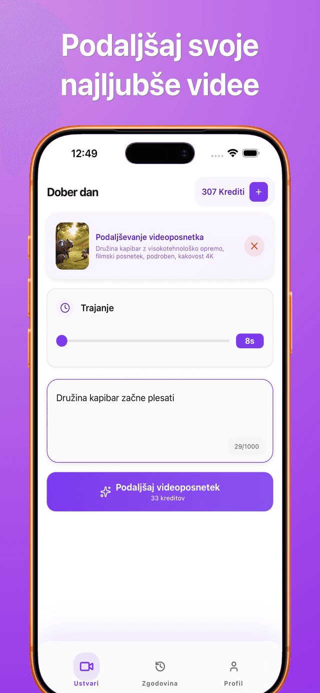Posnetek zaslona aplikacije Bonega AI 3