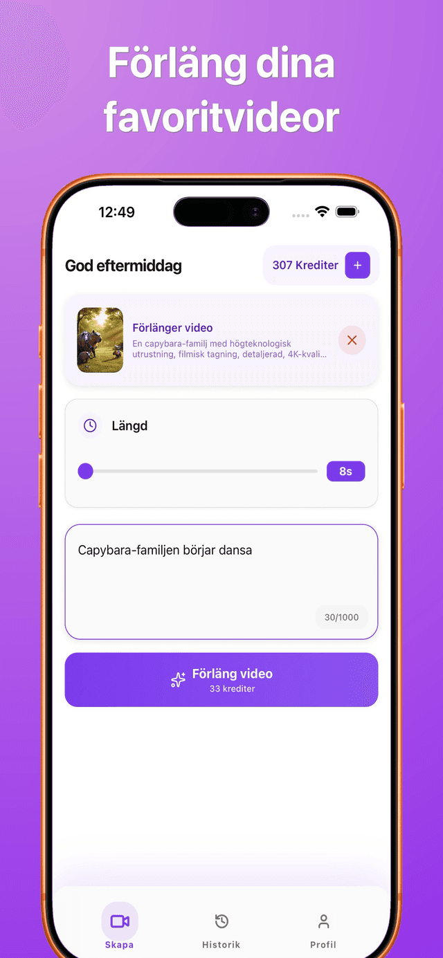 Skärmbild av Bonega AI-appen 3