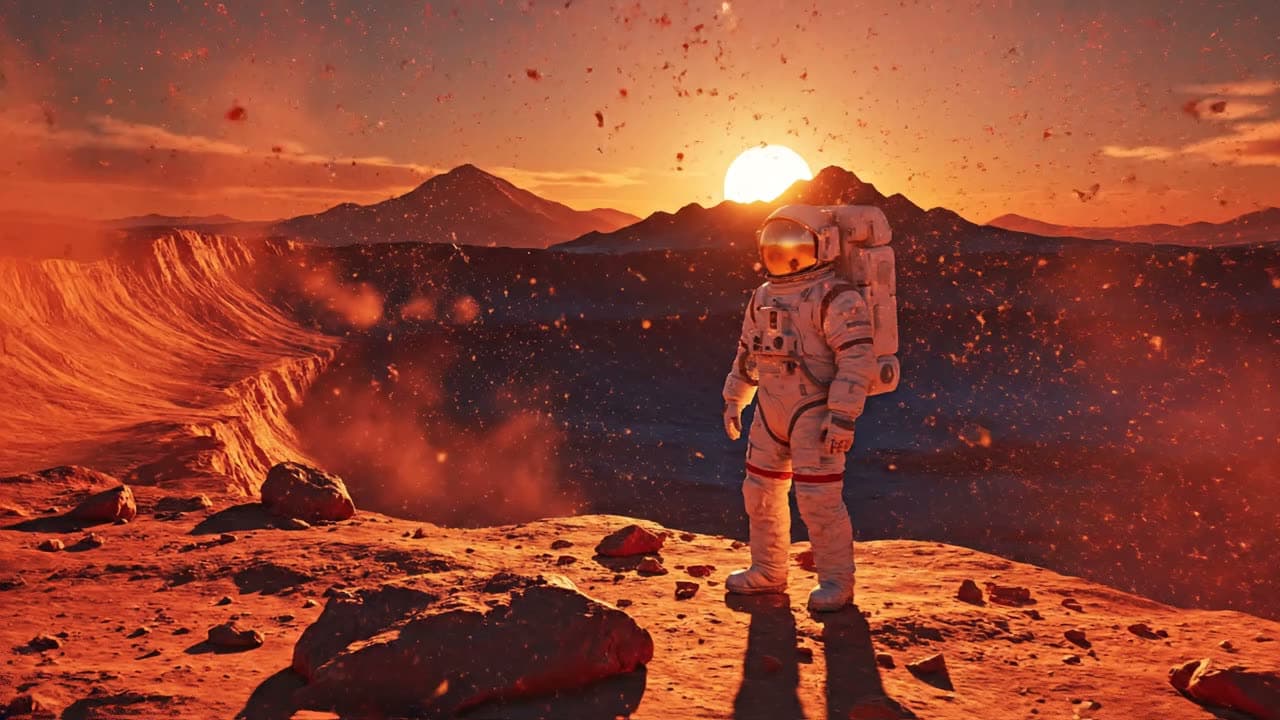 Veo 3.1, Mars Astronaut